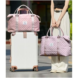 Waterproof Overnight Spend A Night Bag Woman Travelling Loading Glitter  Pink Duffle Oxford Bags