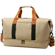 GYNKY Travel Duffle Bag Weekender Bag Carry On Tote Bags for Women, Duffel Bag Sport Gym Bag for Men, Hospital Bag for Labor and Delivery, Overnight Bag Luggage Bag with Trolley Sleeve