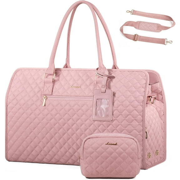 Travel Duffle Bag, Weekender Bags for Women with Shoe Compartment, Carry On Overnight Bag With Toiletry Bag, Hospital Bag for Labor and Delivery, Yoga Gym Bag with Wet Pocket, 3Pcs Set