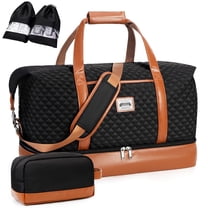 Travel Duffle Bag, Weekender Bags for Women Carry On Travel Bag Overnight Bag with Shoe Compartment Toiletry Bag