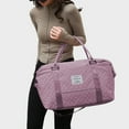 thumbnail image 1 of Travel Duffle Bag, Weekender Travel Bag Men Small Gym Bag for Women, Hospital Bag for Labor and Delivery, Overnight Bag Luggage Bag with Trolley Sleeve 18.11x13.78x6.69in, 1 of 6