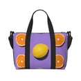 thumbnail image 1 of Travel Duffle Bag Yellow Lemon And Orange Travel Tote Bags Carry on Luggage Waterproof Weekender Bags with Top Handle Adjustable Shoulde Strap for Travel Gym, 1 of 5