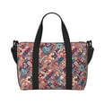 thumbnail image 1 of Travel Duffle Bag Zhuang brocade Travel Tote Bags Carry on Luggage Waterproof Weekender Bags with Top Handle Adjustable Shoulde Strap for Travel Gym, 1 of 5