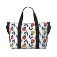thumbnail image 1 of Travel Duffle Bag cartoon flowers_A Travel Tote Bags Carry on Luggage Waterproof Weekender Bags with Top Handle Adjustable Shoulde Strap for Travel Gym, 1 of 5