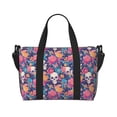 thumbnail image 1 of Travel Duffle Bag colorful Skull flower daisy Travel Tote Bags Carry on Luggage Waterproof Weekender Bags with Top Handle Adjustable Shoulde Strap for Travel Gym, 1 of 5
