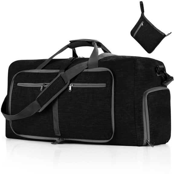 Travel Duffle Bags Garment Bag with Shoe Compartment, 2 in 1 Hanging Suitcase Suit Weekender Bags Bag Carry On Tote(Black)