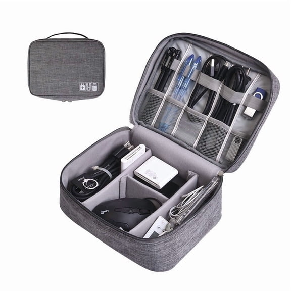 Travel Electronics Organizer Bag Waterproof Portable Cable & Charger Storage Case