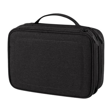 Travel Electronics Organizer Waterproof Double Layer Cable Storage Bag for Electronic Accessories, Large Shockproof Case for Cords, Tablets, Power Banks Organizer Bag