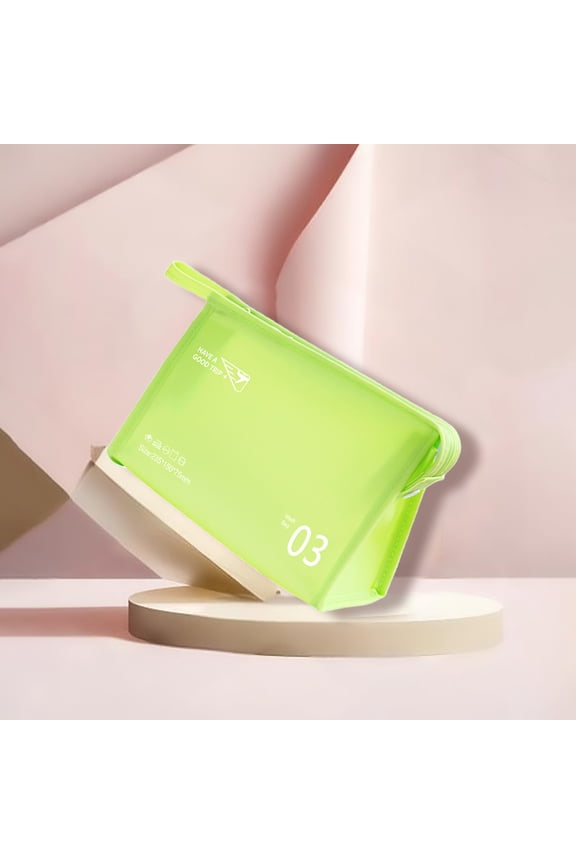 Travel Essentials Jelly Series Cosmetic Bag PVC Water Proof Storage Bag Cosmetic Bag Solid Color Cosmetic Bag