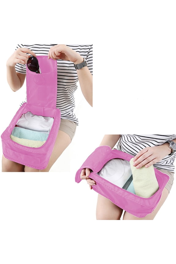 Travel Essentials Portable Travel Multifunctional Storage Carrying Box Korean Shoes Foldable Shoe Storage Bag Hand Carrying Shoe Organizer