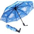 thumbnail image 1 of Travel Essentials Umbrella Windproof Compact Collapsible Light, Automatic, Strong and Portable, Wind Resistant Folding Small Umbrella for Rain, 1 of 10