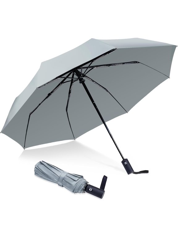 Travel Essentials Umbrella Windproof Compact Collapsible Light, Automatic, and Portable, Wind Resistant Folding Small Umbrella for Rain