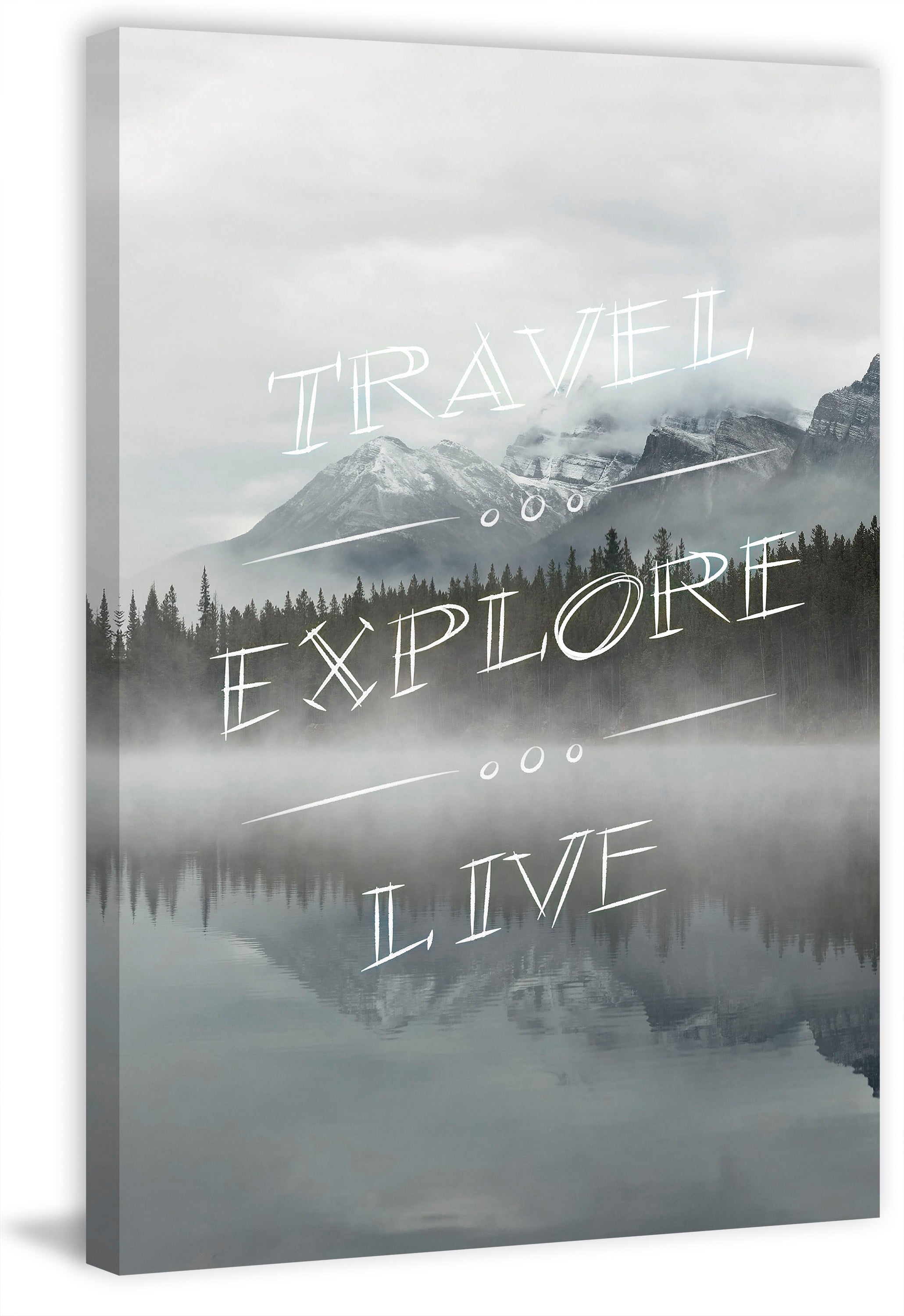 Travel & Explore Painting Print on Wrapped Canvas