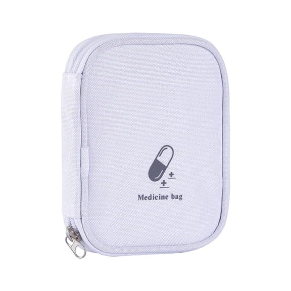 Travel First Aid Bag Empty Medicine Storage Bag Empty with Multiple Compartment Small First Aid Pouch with Zipper