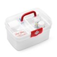Travel First Aid Kit Medication Lock Box for Home & Travel Versatile