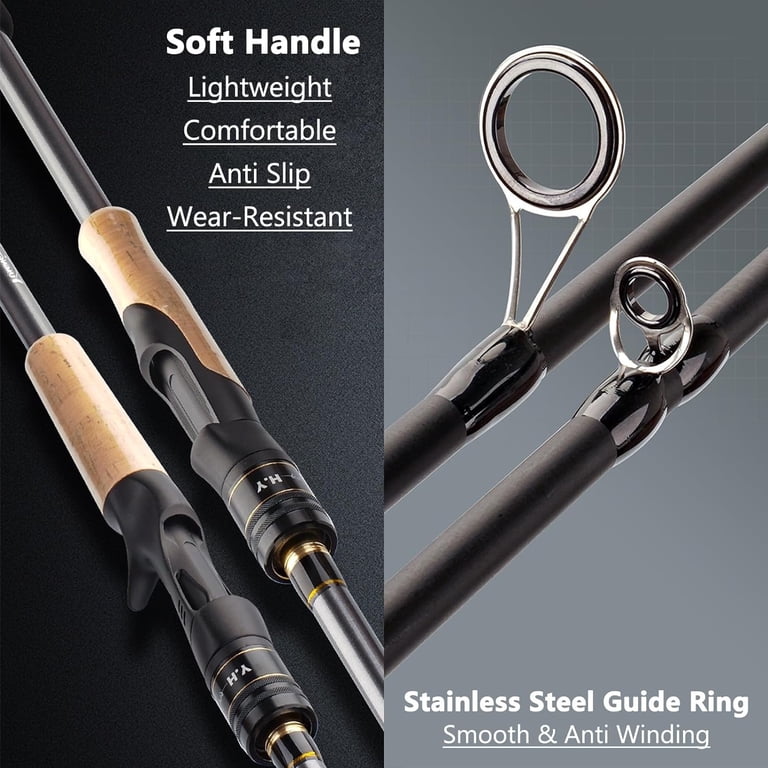 american hero fishing rod and reel Lew's Camo Baitcast Combo bearing system for smooth locator Fish Hook Earring With Size:3 Pack