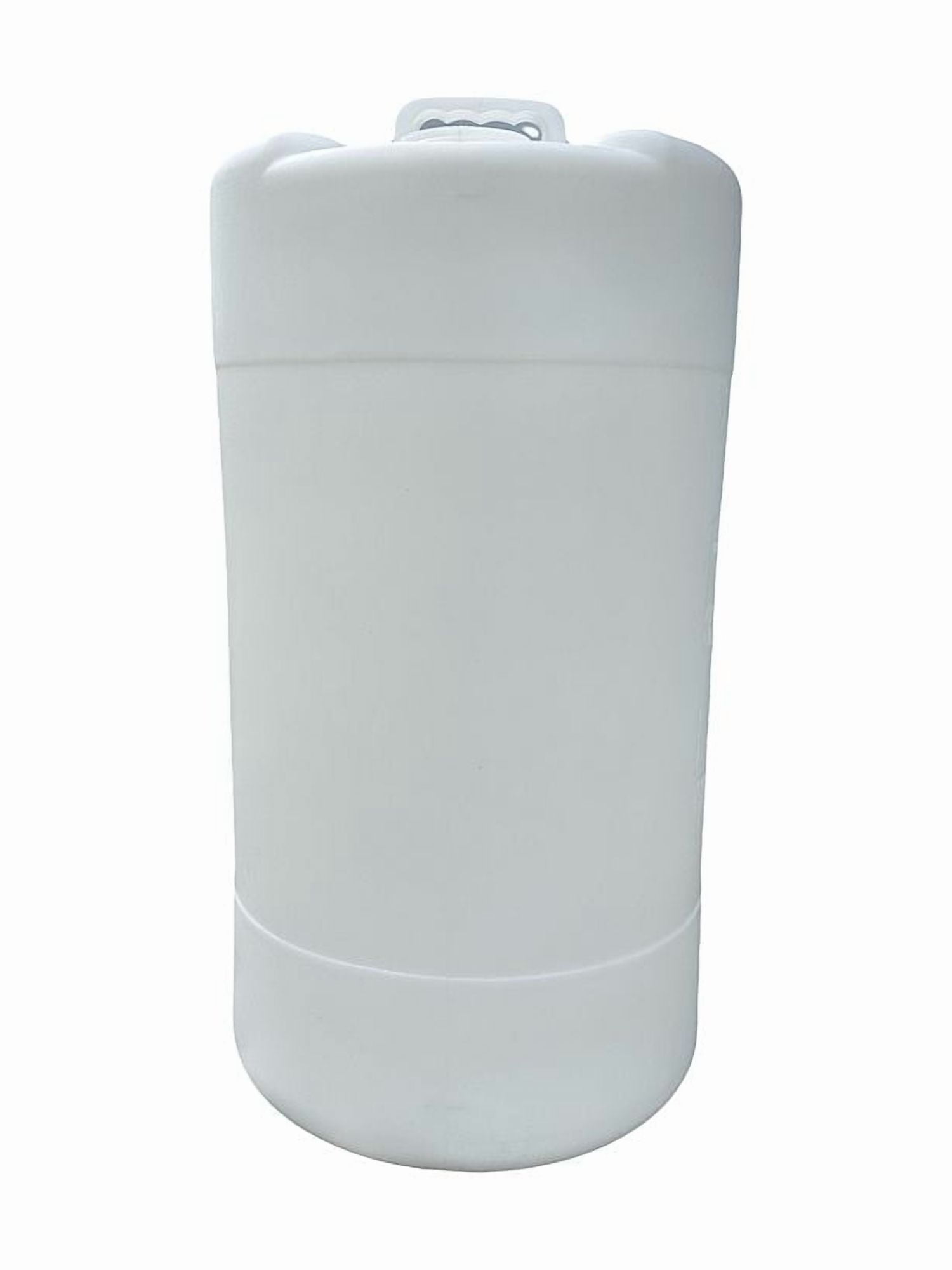 15 Gallon White Plastic Water Barrel w/ 2 inch & 3/4 inch bung caps