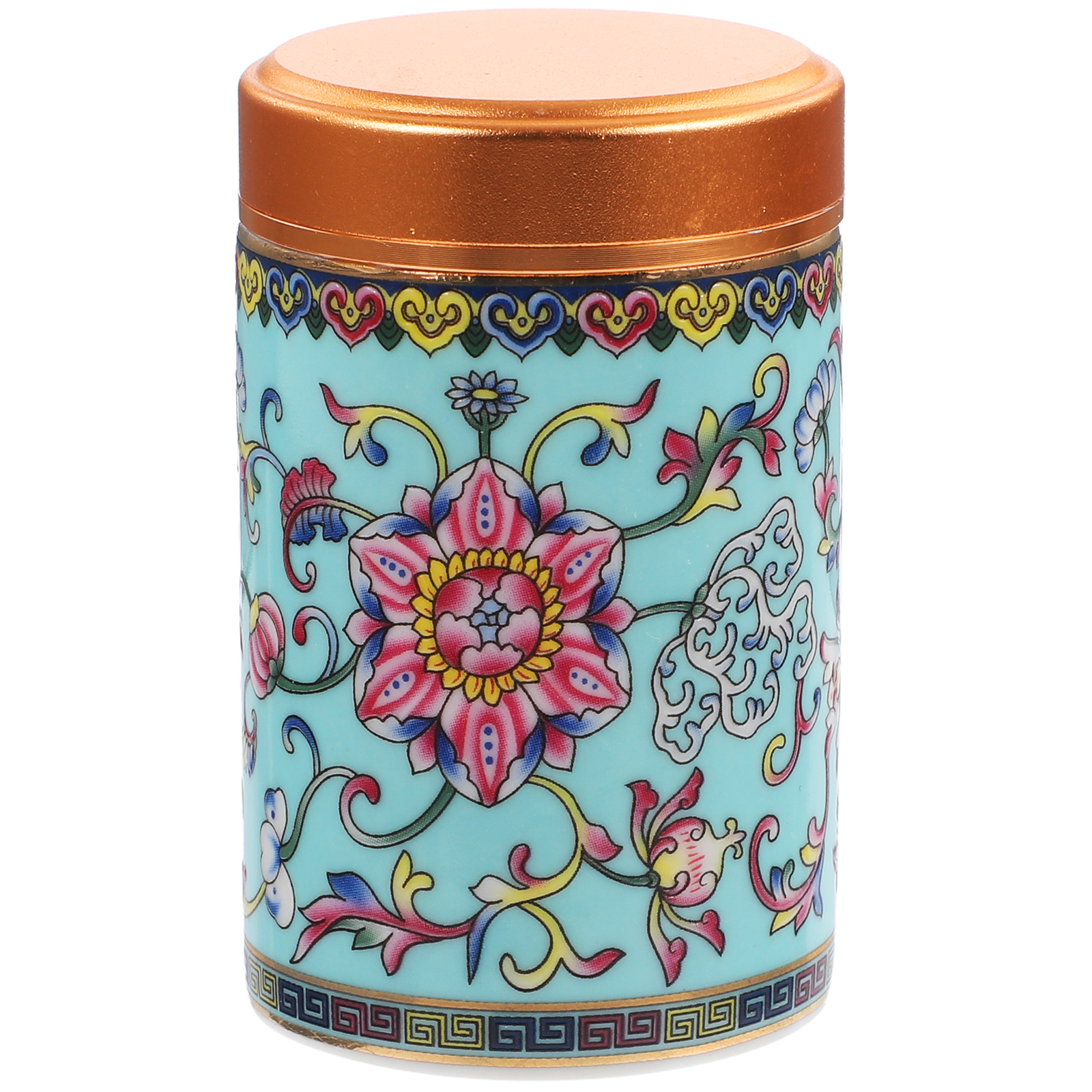 Travel Food Containers Enamel Tea Teapot Storage Jars Pitcher Tin Portable Sealed