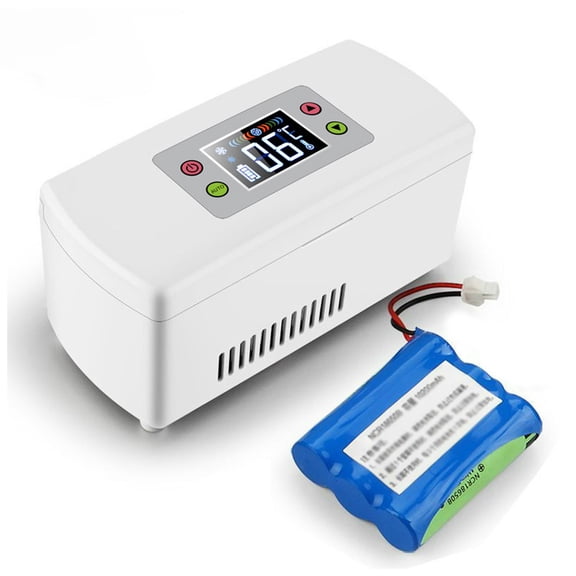 Travel Fridge with Ultra-High Temperature Alarm, Portable Insulin Cooler Ensures Safe Medication Storage