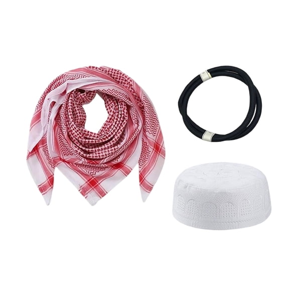 Travel Friendly Arabic Headwear Set Compact Foldable Design Ideal For Hiking Camping
