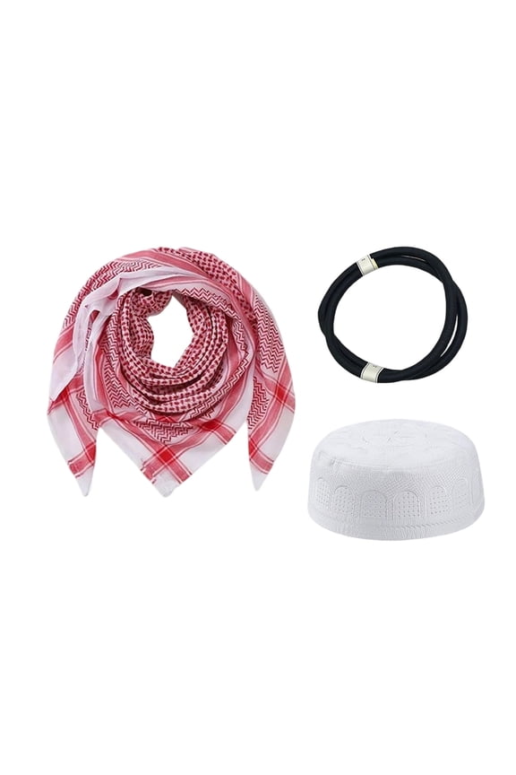 Travel Friendly Arabic Headwear Set Compact Foldable Design Ideal For Hiking Camping