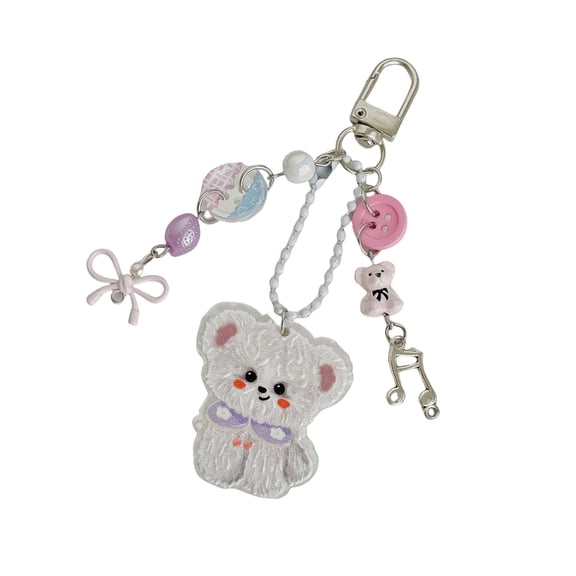 Travel Friendly Bear Keychain Safe Bag Phone Hanging Pendant Charm For Kids And Daily Carrying Lightweight Design