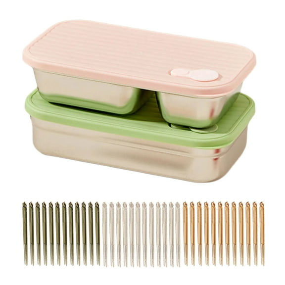 Travel Friendly Bentos Box with Strong Seal Stackable Portable Lunch Container