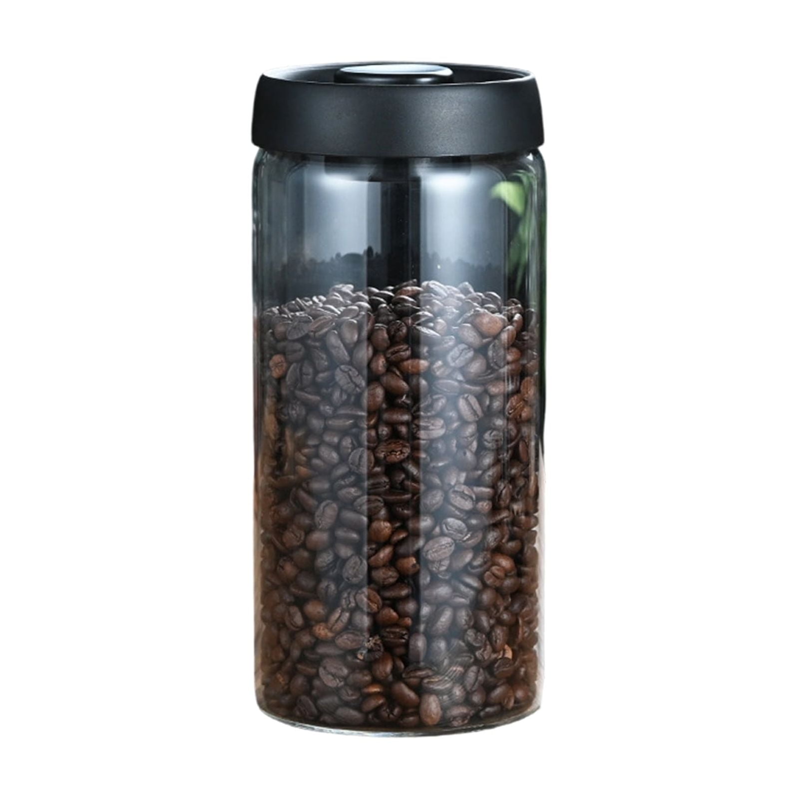 Travel Friendly Coffee Jar Leakproof Press Down Vacuum Seal Glass Container With Portable Design