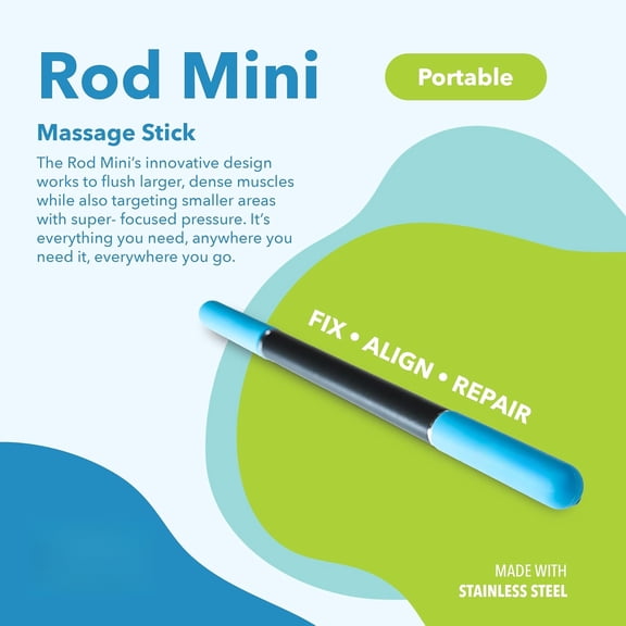 Travel-Friendly Deep Tissue Roller Stick, Compact Muscle Recovery Tool, Eases Back, Leg, Neck & Arm Tension for Home, Gym, and Yoga Use