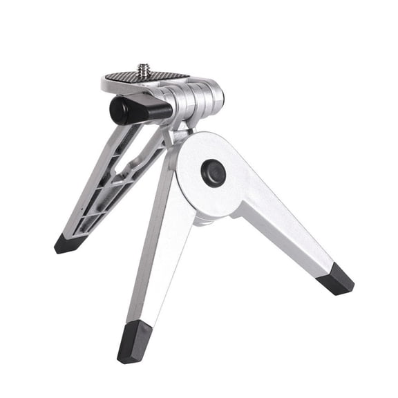 Travel Friendly Foldable Tripod 180° Adjustable Head Metal ABS Construction 1/4 Screw Mount For Content Creators Video