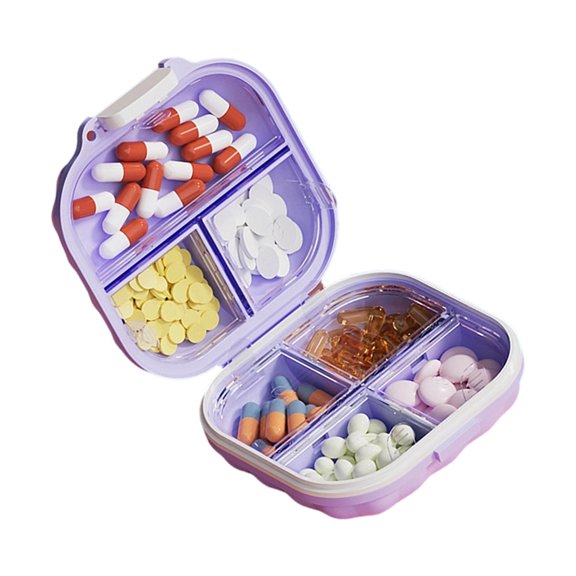 Travel Friendly Organiser 7 Day Compartmentalized Design Pills Box For Elderly And Chronic Patients