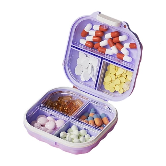 Travel Friendly Organiser 7 Day Compartmentalized Design Pills Box For Elderly And Chronic Patients
