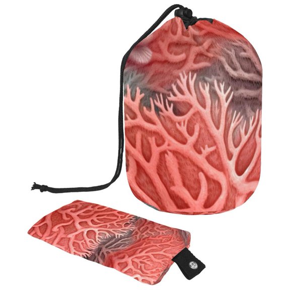 Travel-Friendly Portable Laundry Bag with Drawstring and Mesh Bags - Ideal Shower Bag for on-the-Go Folks