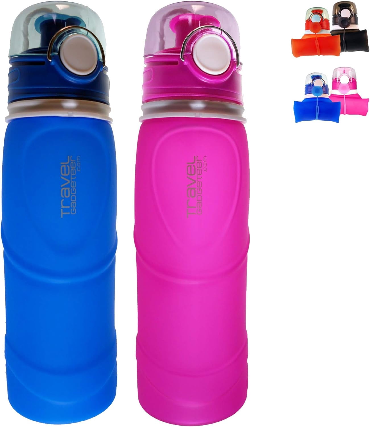 Travel Gadgeteer Collapsible Foldable Water Bottle 750ml Leak Proof BPA travel-gadgeteer-collapsible-foldable-water-bottle-750ml-leak-proof-bpa