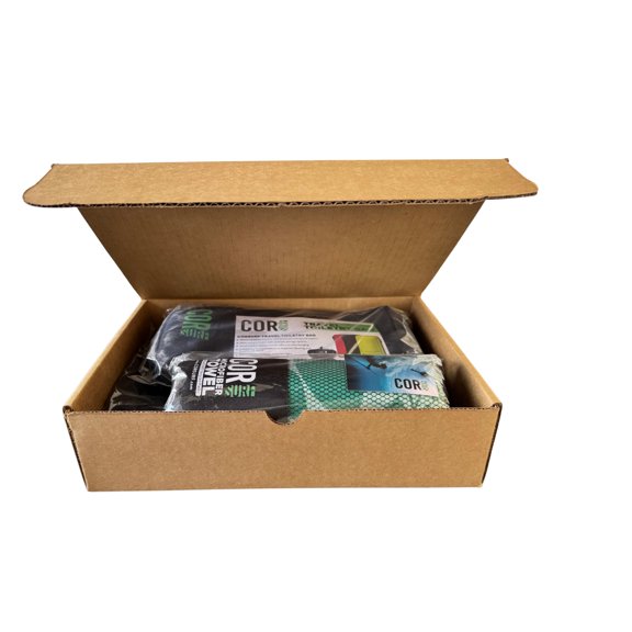 Travel Gift Box Set: Includes COR Surf Premium Toiletry Travel Bag, Compression Packing Cube Set and our Premium Compact and Quick Dry Travel Beach Towel (Kailua)