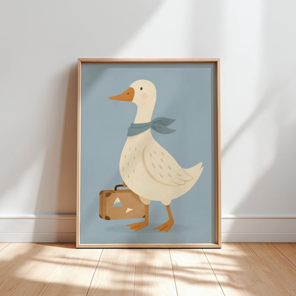 Travel Goose Poster – Cute Goose Wall Art For Room Or Nursery | Animal ...