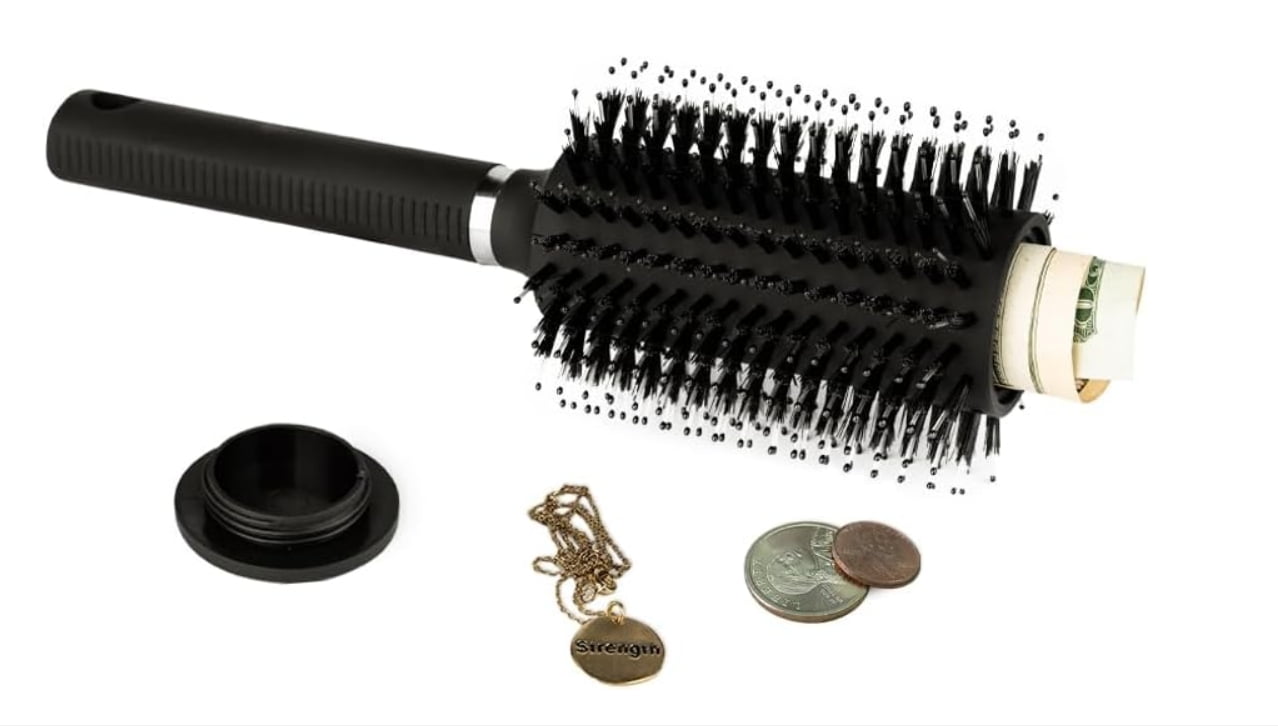 Secret Comb Travel Hair Brush Secret Hidden Diversion Safe,Real Hair Brush Comb for ...