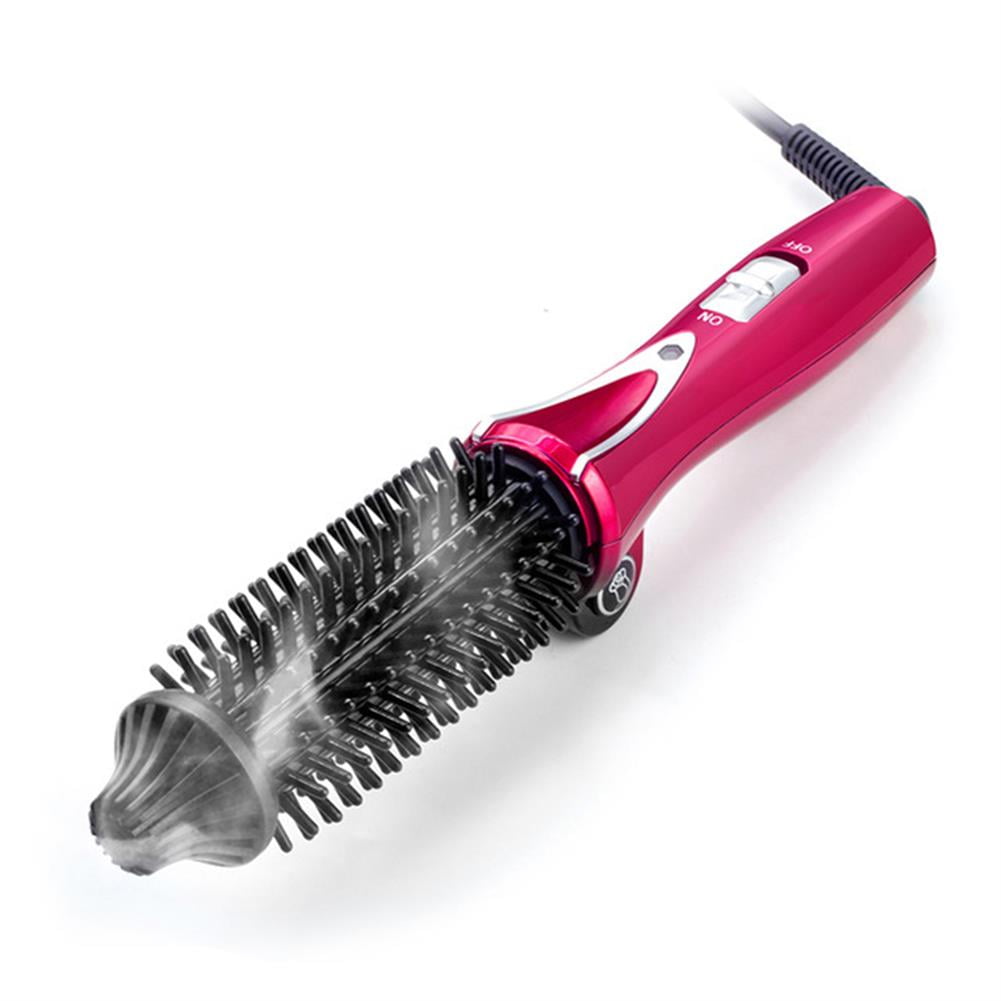 Travel Hair Curling Iron Brush 1 Inch Anti Scald Heated Curling Wands 