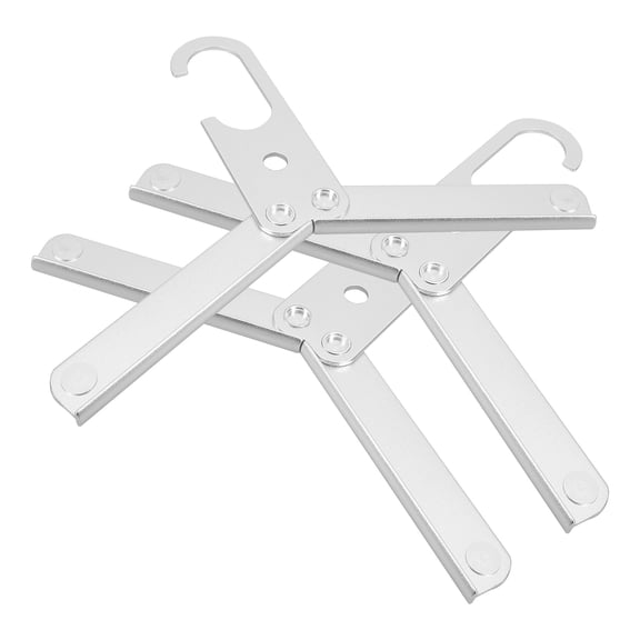 Travel Hanger 3 Pcs Metal Aluminum Alloy Stainless Steel Clothes Rack Coat Foldable Hangers Heavy Duty Shirt