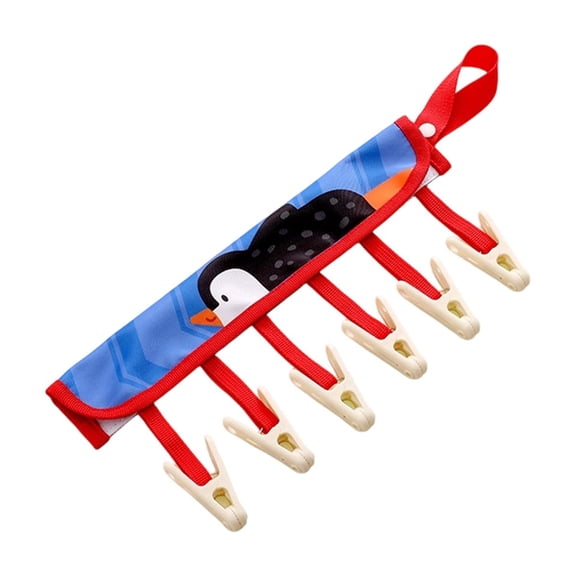 Travel Hanger Clips,Cruise Ship Essentials Portable Folding Clothes Hanger Clips Towel Drying Rack Sock Dock Swimsuit Drying Rack Hanger with 6 Clips