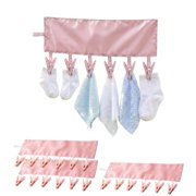 Travel Hangers Foldable with 6 Clips, 2026 Lightweight Folding Hangers 3-Pack for Cruise Hotel Swimwear Underwear Socks