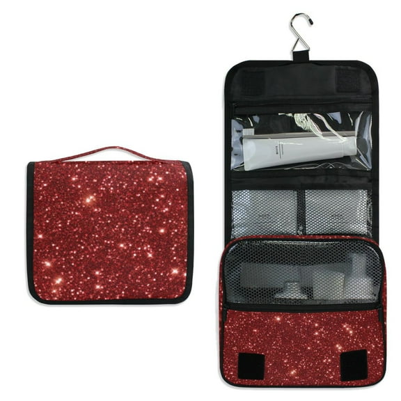 Travel Hanging Toiletry Bag Home Cosmetic Organizer Makeup Bag Glitter