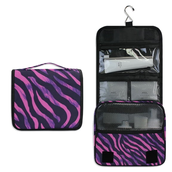 Travel Hanging Toiletry Bag Home Cosmetic Organizer Makeup Bag Zebra