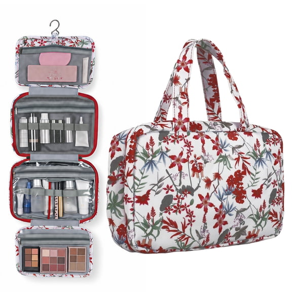 Travel Hanging Toiletry Bag, Leak Proof And Easy To Clean, Multi Compartment Smart Storage Layout, for Travel Size Toiletries