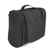 Travel Hanging Toiletry Bag for Men & Women, Perfect for Cosmetics, Makeup, Toiletry Organizer, Shaving Kit, and Large Essentials - Black