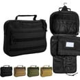 thumbnail image 1 of Travel Hanging Toiletry Bags Tactical Camp Bag for Men Bathroom Cosmetic Bag Shave Hygiene Bag Black, 1 of 6