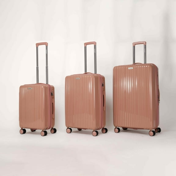 Travel Hard Case Luggage Sets 3 Piece,Luggage Set PP Material Travel Suitcase Set With Spinner Wheels for Men Women, 20''/24''/28'',Hard-sided Luggage