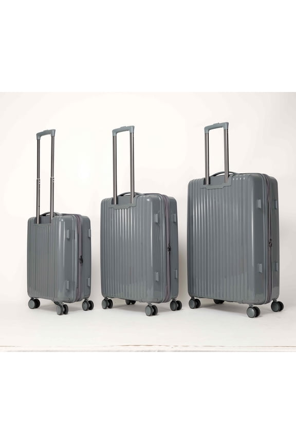 Travel Hard Case Luggage Sets 3 Piece,Luggage Set PP Material Travel Suitcase Set With Spinner Wheels for Men Women, 20''/24''/28'',Hard-sided Luggage
