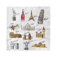 thumbnail image 1 of Travel Head Scarf, Famous Landmarks Tourism, Head Wrap, 3 Sizes, by Ambesonne, 1 of 2