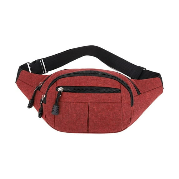 Travel Hip Hop Package Bum Bags Money Belt Pouch Chest Packs Fanny Pack Waist Bum Bag Cashier Bag RED